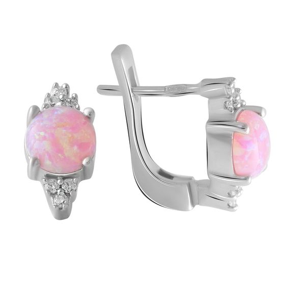 Серебряные серьги с опалом 1.527ct