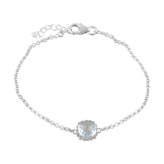 Серебряный браслет с топазом 2.345ct