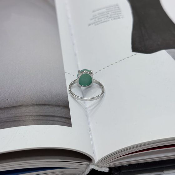 Серебряное кольцо с изумрудом 4.488ct