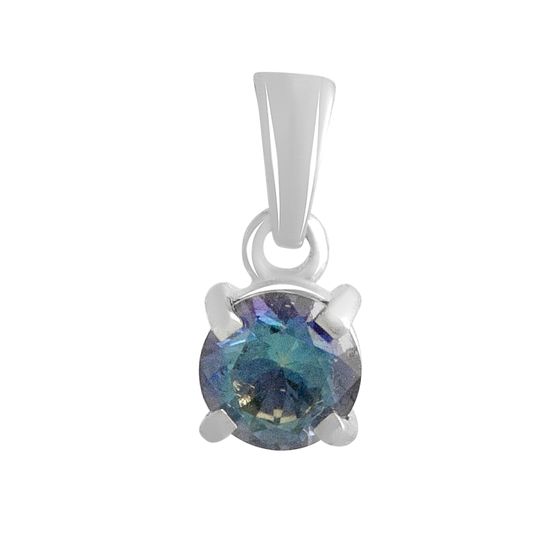 Серебряная подвеска с мистик топазом 0.377ct