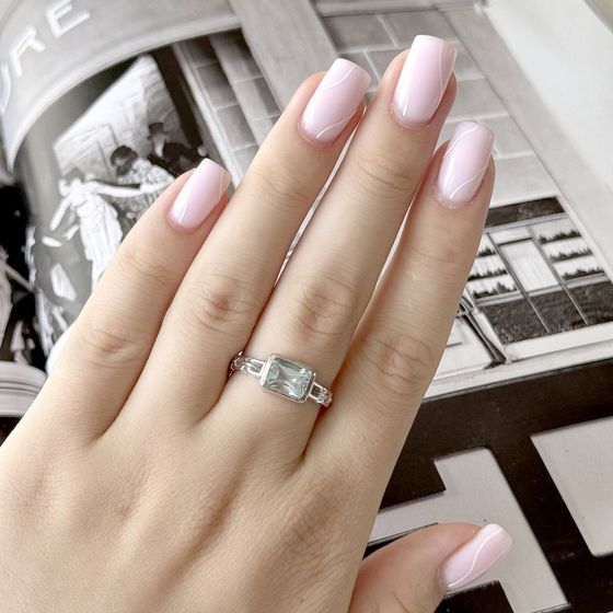 Серебряное кольцо с топазом 1.7ct