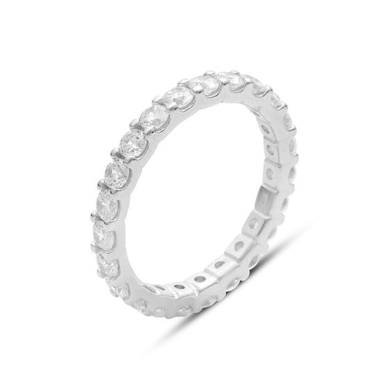 Серебряное кольцо с фианитами