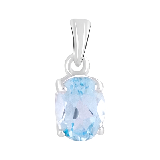 Серебряная подвеска с топазом 1.48ct