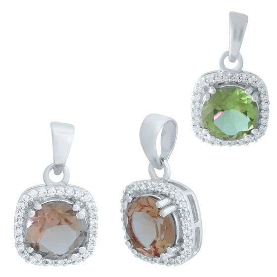 Серебряная подвеска с султанитом 2.153ct