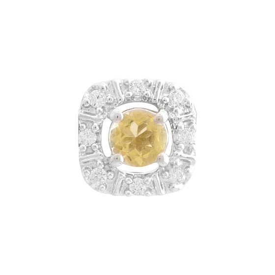 Серебряная подвеска с цитрином nano 0.305ct