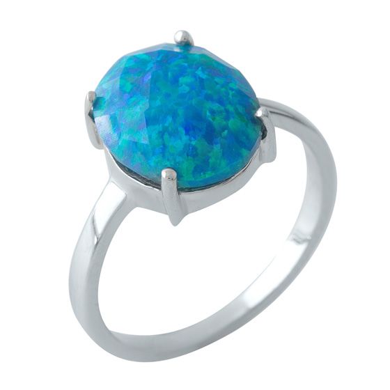 Серебряное кольцо с опалом