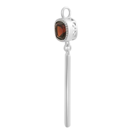 Серебряная подвеска с гранатом 1.242ct