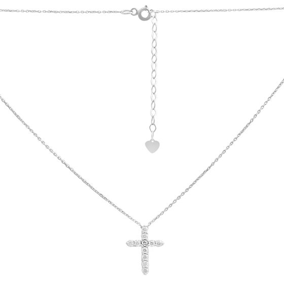 Золотое колье с фианитами 0.44ct