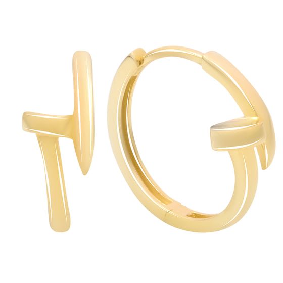 Золотые серьги без камней