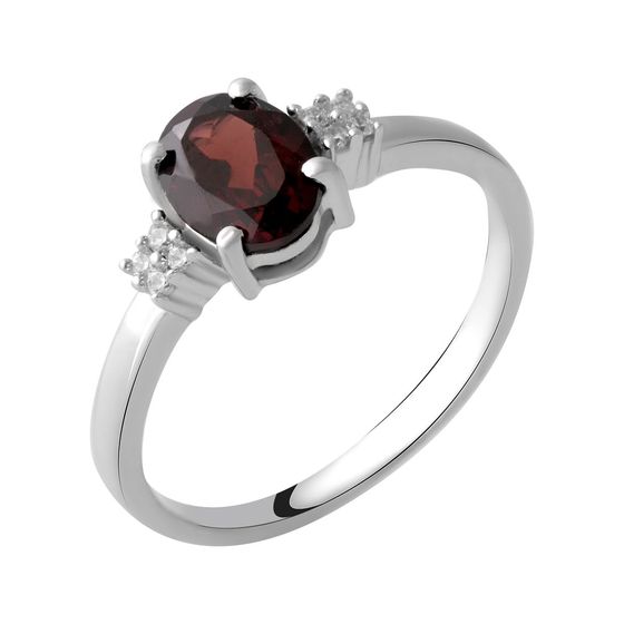 Серебряное кольцо с гранатом 1.367ct