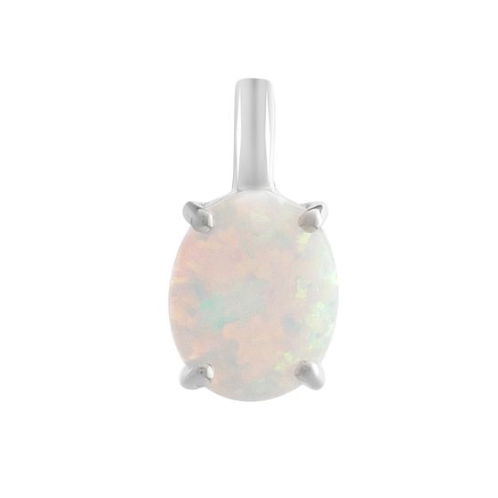 Серебряная подвеска с опалом