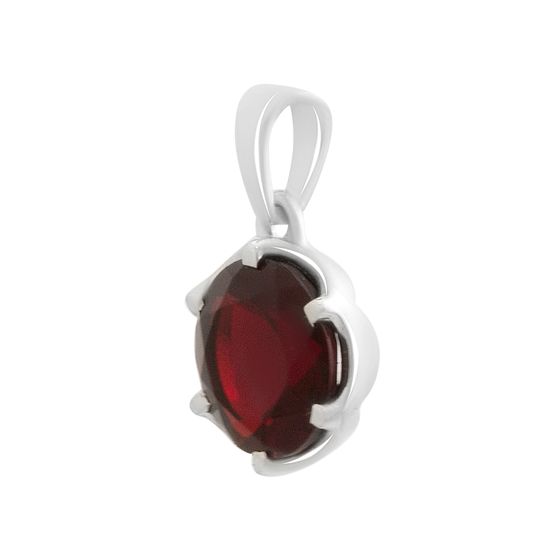 Серебряная подвеска с гранатом nano 1.975ct