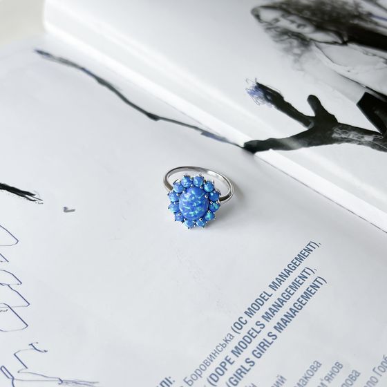 Серебряное кольцо с опалом 1.417ct