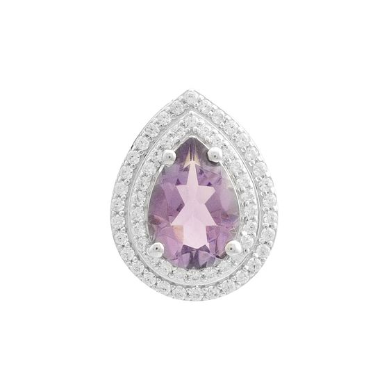 Серебряная подвеска с аметистом 2.363ct