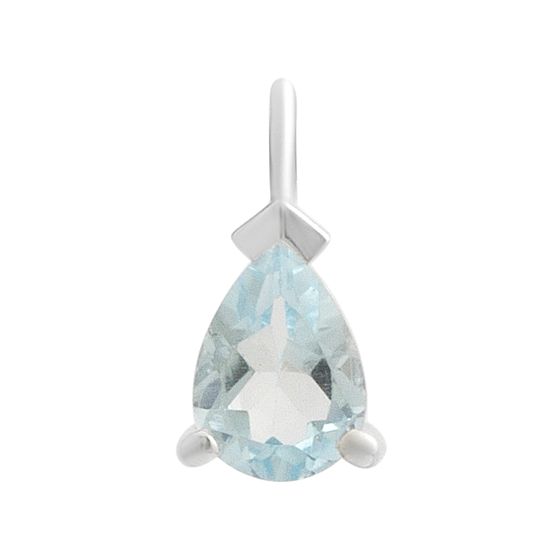 Серебряная подвеска с топазом 0.846ct