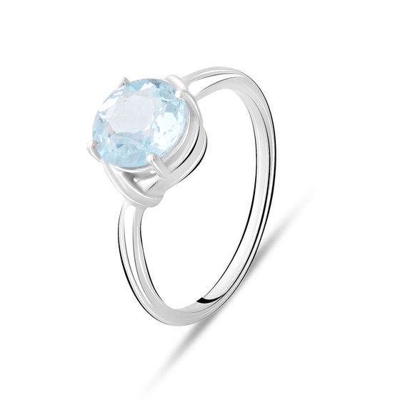 Серебряное кольцо с топазом