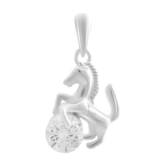 Серебряная подвеска с фианитами