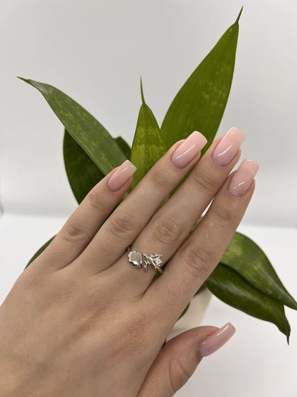 Серебряное кольцо с фианитами