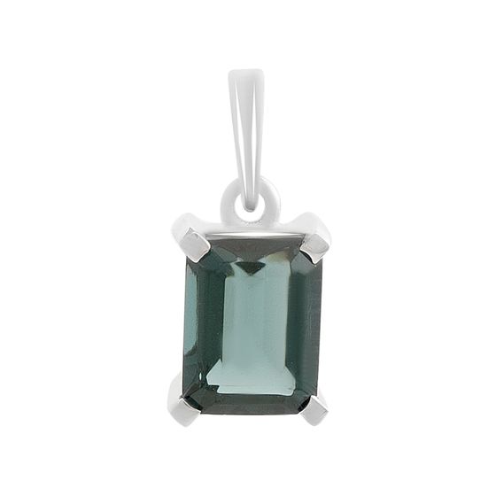 Серебряная подвеска с топазом Лондон Блю 1.358ct