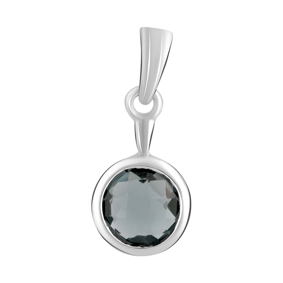 Серебряная подвеска с топазом Лондон Блю 0.642ct