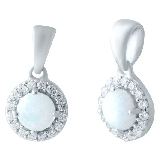 Серебряная подвеска с опалом 0.203ct