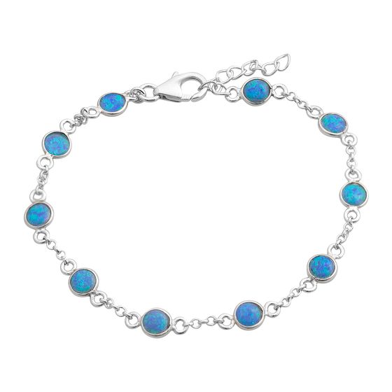 Серебряный браслет с опалом 1.845ct