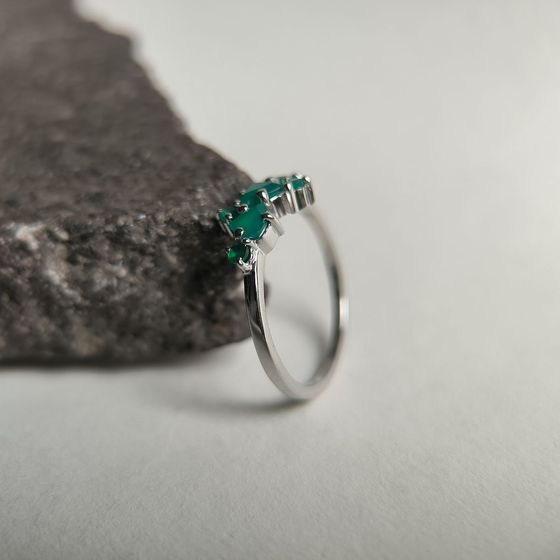 Серебряное кольцо с агатом 0.712ct