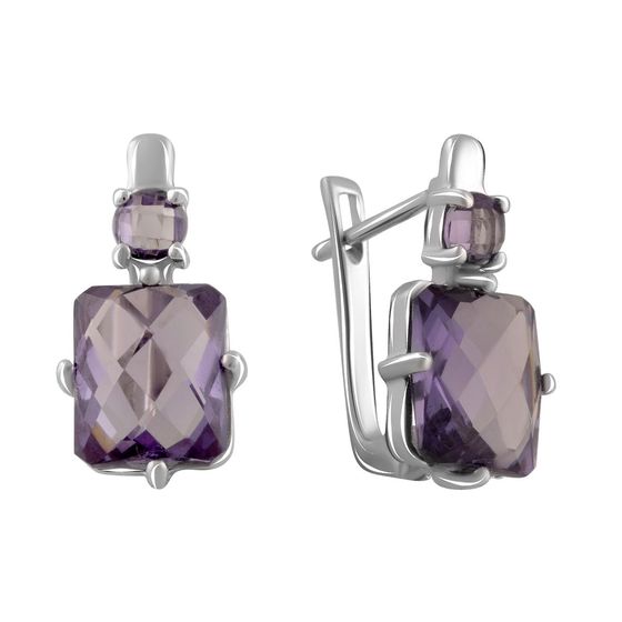 Серебряные серьги с александритом 9.4ct