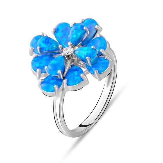 Серебряное кольцо с опалом