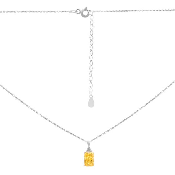 Серебряное колье с фианитами