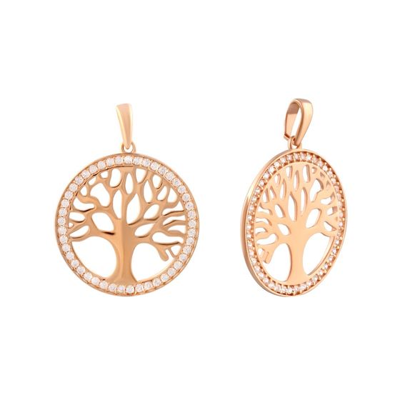 Золотая подвеска с фианитами 0.3ct