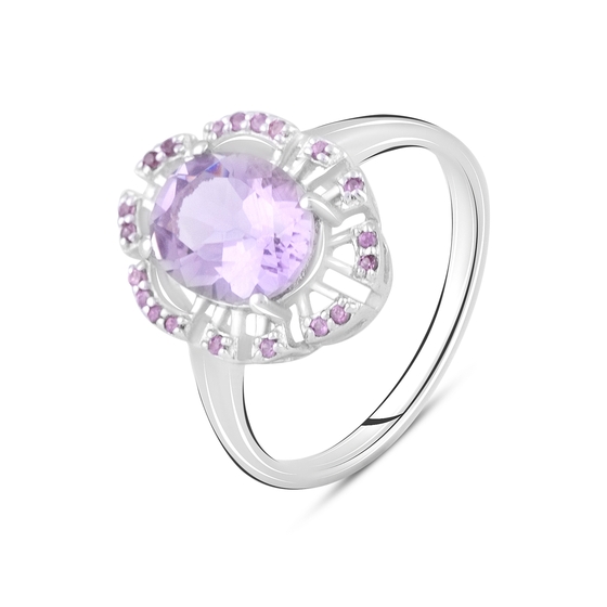 Серебряное кольцо с аметистом 2.64ct