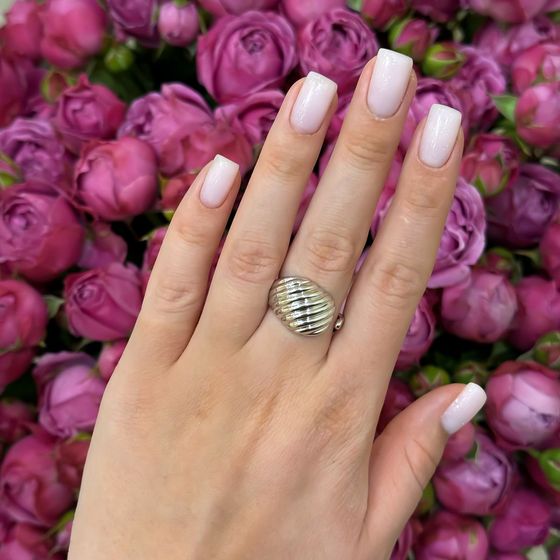 Серебряное кольцо без камней