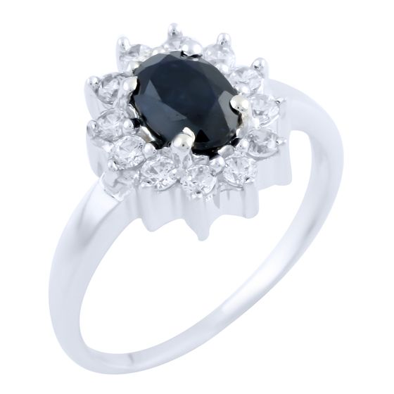 Серебряное кольцо с сапфиром 1.588ct