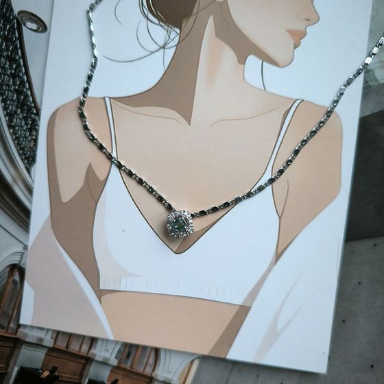 Серебряная подвеска с топазом Лондон Блю 0.315ct