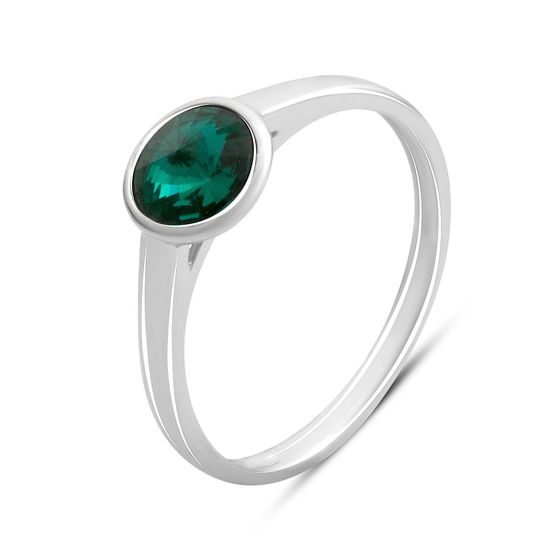 Серебряное кольцо с фианитами