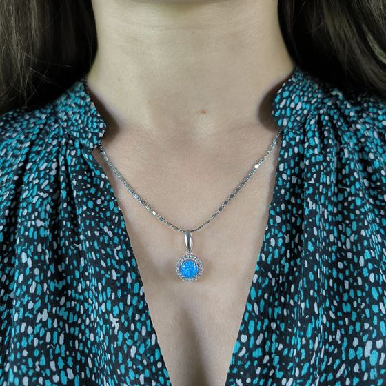 Серебряная подвеска с опалом 1.229ct