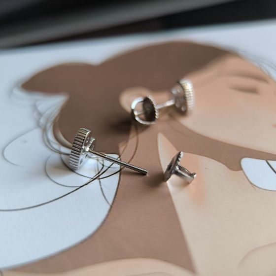 Серебряные серьги с фианитами