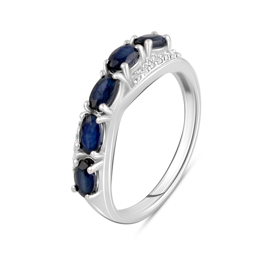 Серебряное кольцо с сапфиром 1.629ct
