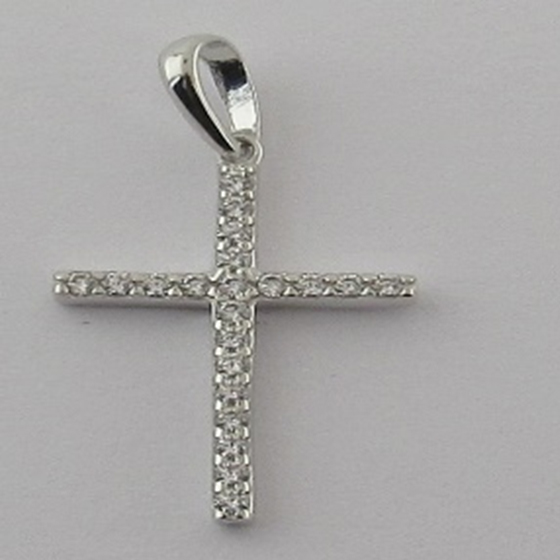 Золотая подвеска с фианитами 0.21ct