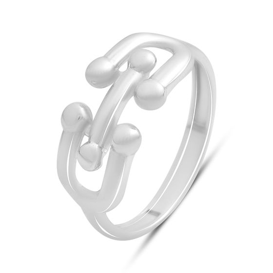 Серебряное кольцо без камней