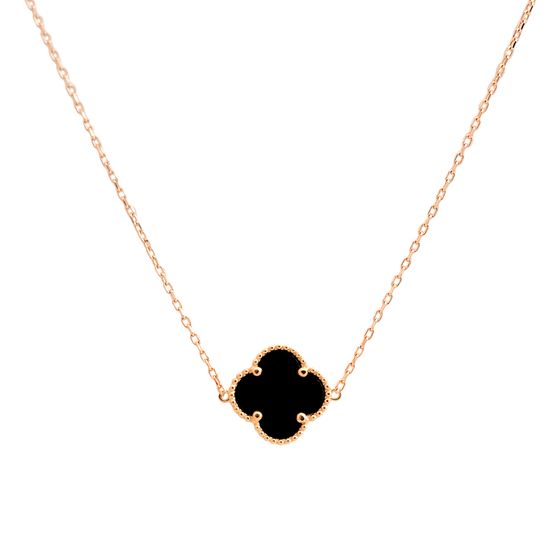 Серебряное колье с ониксом