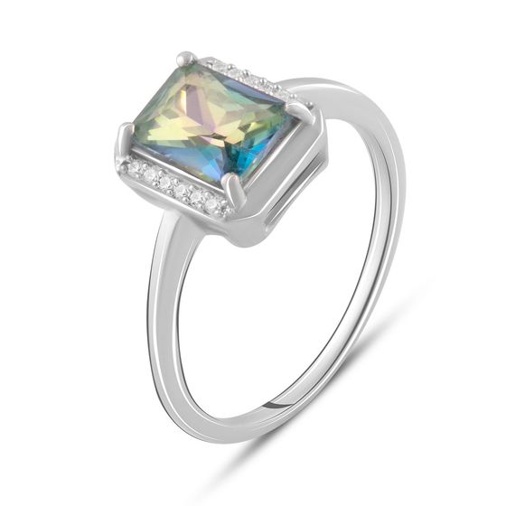 Серебряное кольцо с мистик топазом 1.125ct