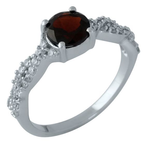 Серебряное кольцо с гранатом 1.319ct