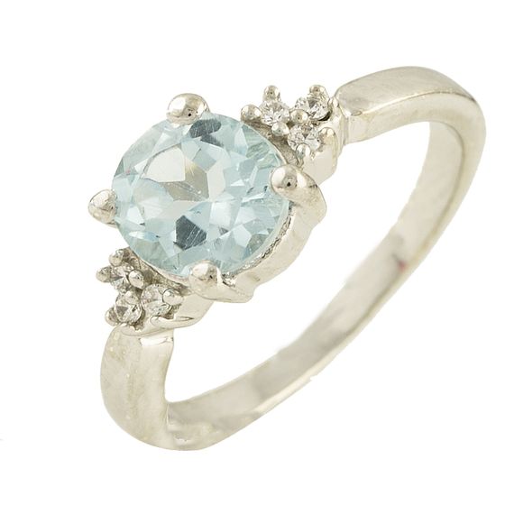 Серебряное кольцо с топазом 1.694ct