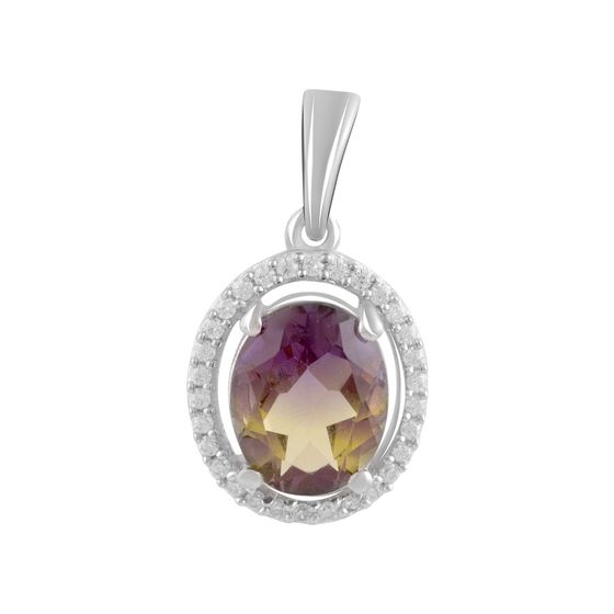 Серебряная подвеска с аметрином nano 2.063ct
