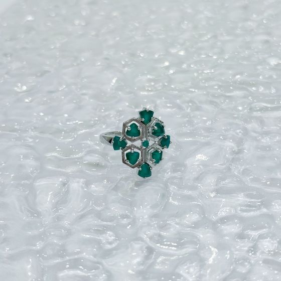 Серебряное кольцо с агатом 1.597ct