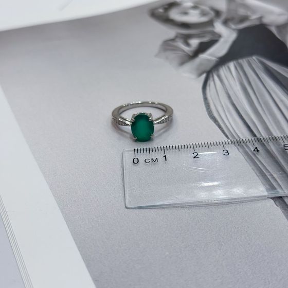 Серебряное кольцо с агатом 2.39ct