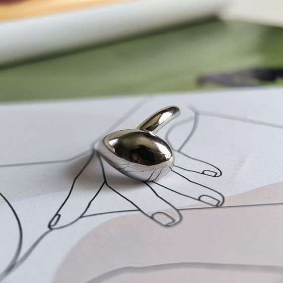 Серебряное кольцо без камней