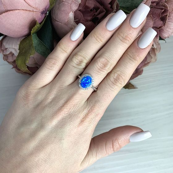 Серебряное кольцо с опалом 1.175ct